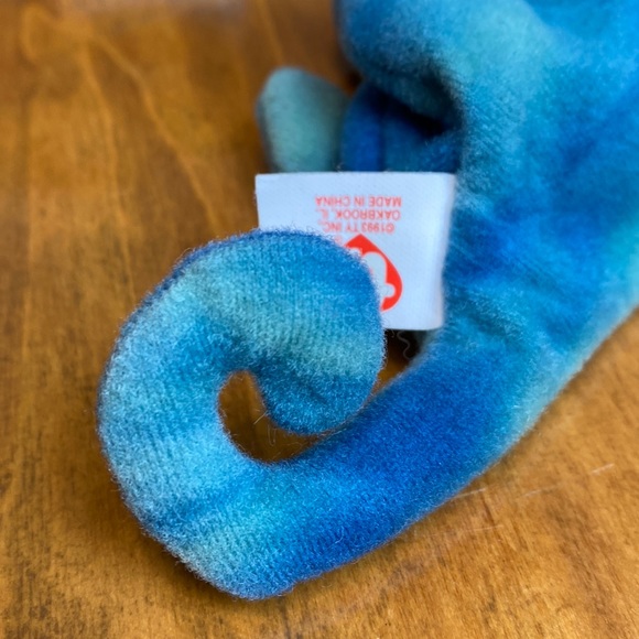 TY Teenie Beanie Baby Iggy the Iguana tie dye 1993 - Picture 5 of 10